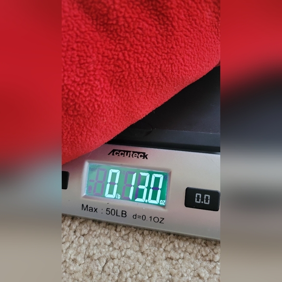 Merona Womens Full Zip Front Fleece Jacket Classic Red Hand Pockets Size large - Picture 7 of 7